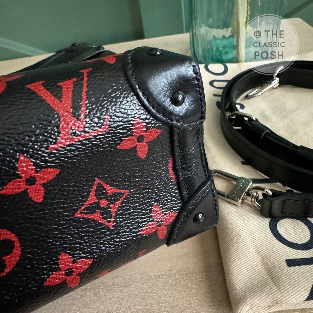 EUC Louis Vuitton Infrarouge Soft Trunk Clutch Bag GM Crossbody Shoulder - Picture 7 of 14